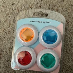 Camera case and multicolor close up lens